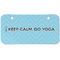Keep Calm & Do Yoga Mini/Bicycle License Plate (2 Holes)