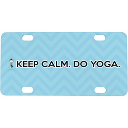 Keep Calm & Do Yoga Mini / Bicycle License Plate (4 Holes)