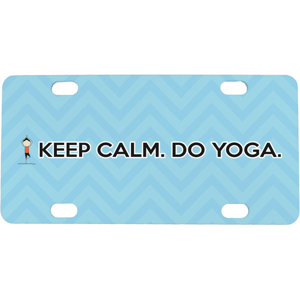 Custom Keep Calm & Do Yoga Mini/Bicycle License Plate