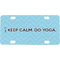 Keep Calm & Do Yoga Mini / Bicycle License Plate (4 Holes)