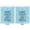 Keep Calm & Do Yoga Minky Blanket - 50"x60" - Double Sided - Front & Back