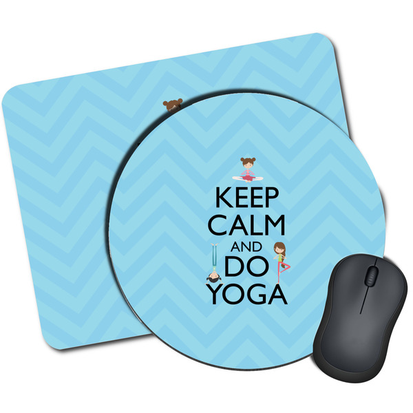 Custom Keep Calm & Do Yoga Mouse Pad