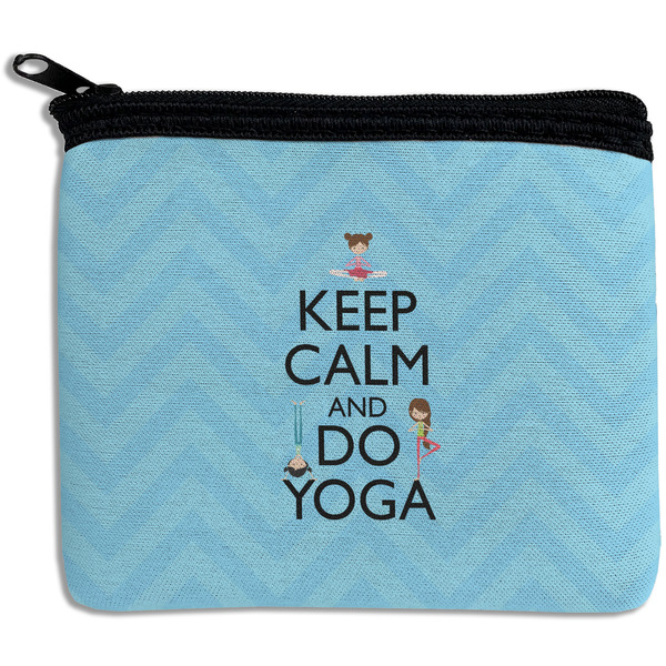 Custom Keep Calm & Do Yoga Rectangular Coin Purse