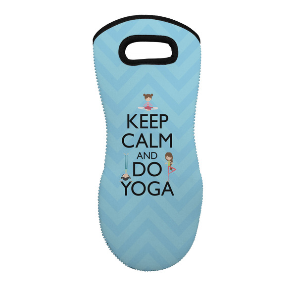 Custom Keep Calm & Do Yoga Neoprene Oven Mitt