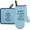 Keep Calm & Do Yoga Oven Mitt & Pot Holder Set