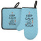 Keep Calm & Do Yoga Left Oven Mitt & Pot Holder Set