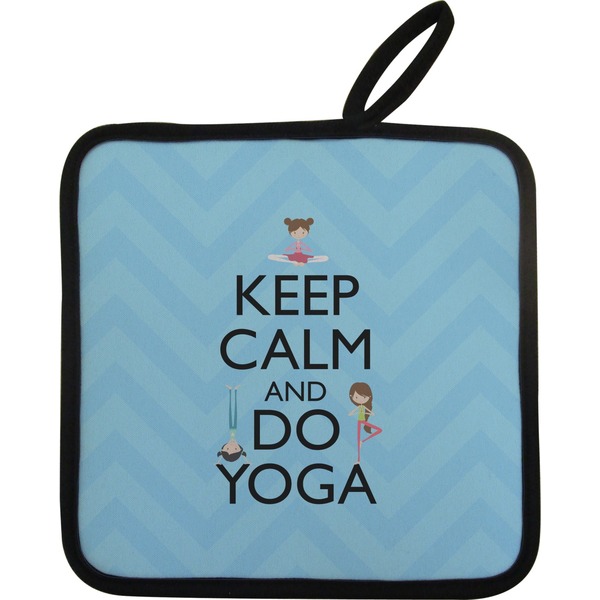 Custom Keep Calm & Do Yoga Pot Holder