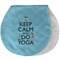 Keep Calm & Do Yoga New Baby Burp Folded