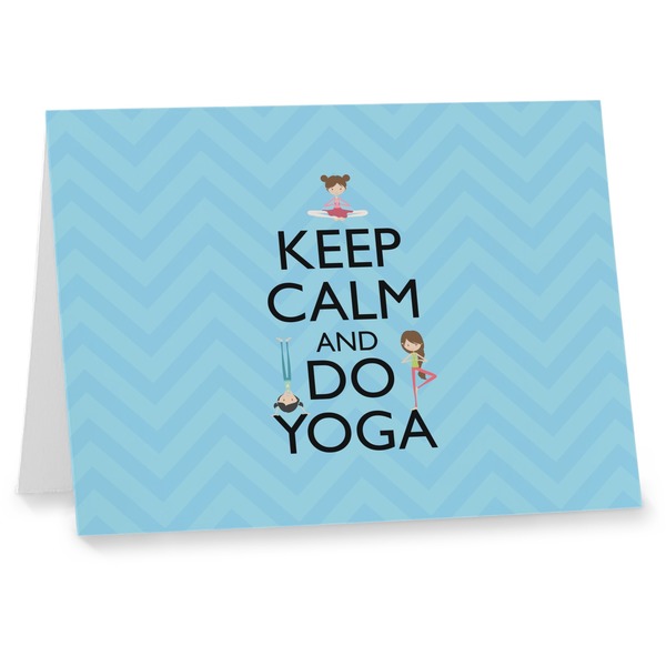 Custom Keep Calm & Do Yoga Note cards
