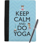 Keep Calm & Do Yoga Notebook Padfolio - Large