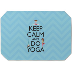 Keep Calm & Do Yoga Dining Table Mat - Octagon (Single-Sided)