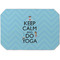 Keep Calm & Do Yoga Octagon Placemat - Single front