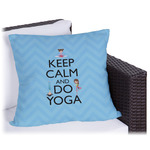 Keep Calm & Do Yoga Outdoor Pillow