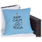 Keep Calm & Do Yoga Outdoor Pillow - 18"