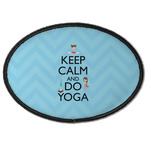 Keep Calm & Do Yoga Iron On Oval Patch