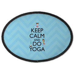 Keep Calm & Do Yoga Iron On Oval Patch