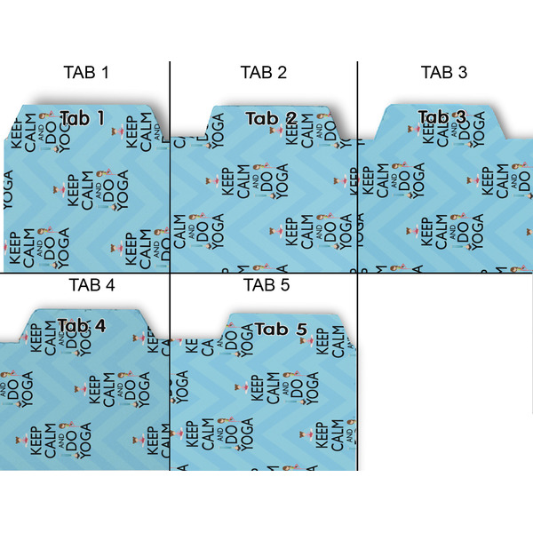 Keep Calm & Do Yoga Page Dividers - Set of 5 - Approval