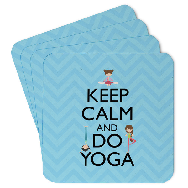 Custom Keep Calm & Do Yoga Paper Coasters