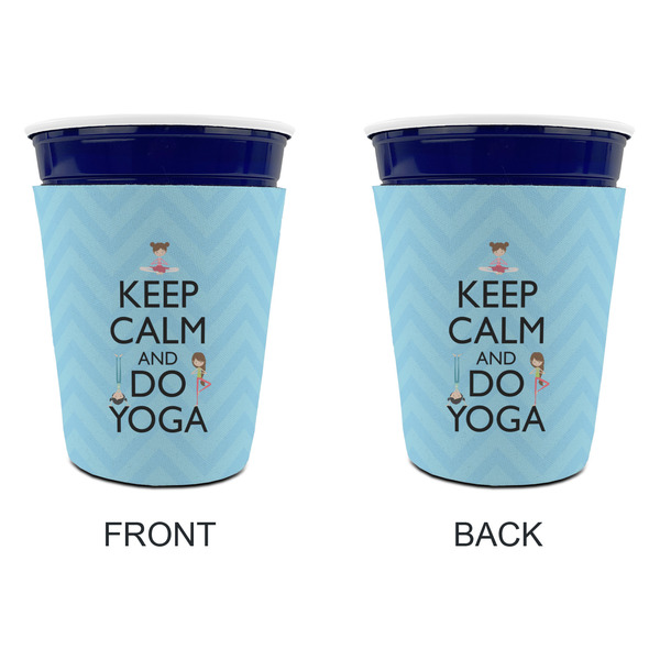 Keep Calm & Do Yoga Party Cup Sleeves - without bottom - Approval