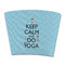 Keep Calm & Do Yoga Party Cup Sleeves - without bottom - FRONT (flat)