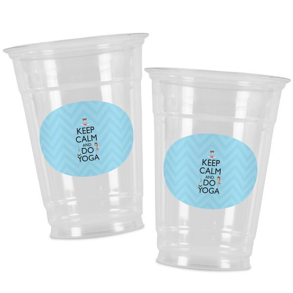 Keep Calm & Do Yoga Party Cups - 16oz - Alt View