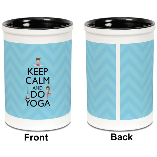 Keep Calm & Do Yoga Pencil Holder - Black - approval