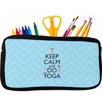 Keep Calm & Do Yoga Neoprene Pencil Case - Small