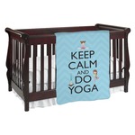 Keep Calm & Do Yoga Baby Blanket (Single Sided)
