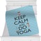 Keep Calm & Do Yoga Personalized Blanket
