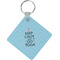 Keep Calm & Do Yoga Diamond Plastic Keychain