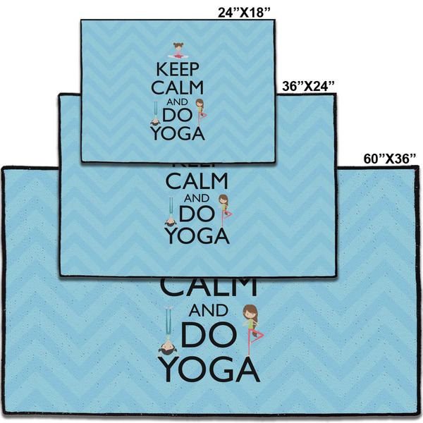 Keep Calm & Do Yoga Personalized Door Mat - Group Parent IMF