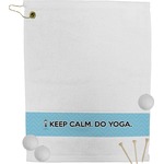 Keep Calm & Do Yoga Golf Bag Towel