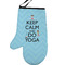 Keep Calm & Do Yoga Personalized Oven Mitt - Left