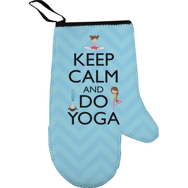 Custom Keep Calm & Do Yoga Right Oven Mitt