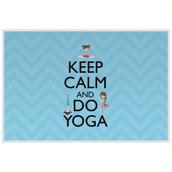 Custom Keep Calm & Do Yoga Laminated Placemat