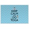 Keep Calm & Do Yoga Personalized Placemat (Back)