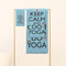 Keep Calm & Do Yoga Personalized Towel Set