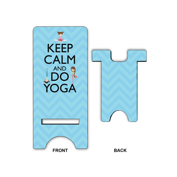 Keep Calm & Do Yoga Phone Stand - Front & Back