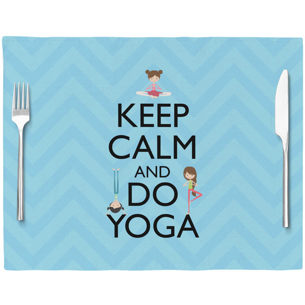 Keep Calm & Do Yoga Placemat with Props
