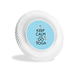 Keep Calm & Do Yoga Plastic Party Appetizer & Dessert Plates - 6"