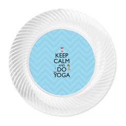 Keep Calm & Do Yoga Plastic Party Dinner Plates - 10"