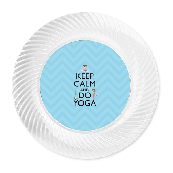 Keep Calm & Do Yoga Plastic Party Dinner Plates - Approval