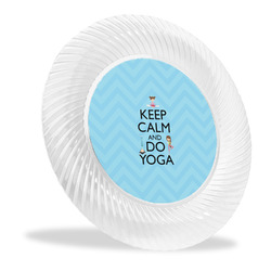 Keep Calm & Do Yoga Plastic Party Dinner Plates - 10"