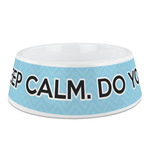 Keep Calm & Do Yoga Plastic Dog Bowl