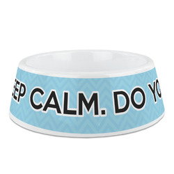 Keep Calm & Do Yoga Plastic Dog Bowl - Medium