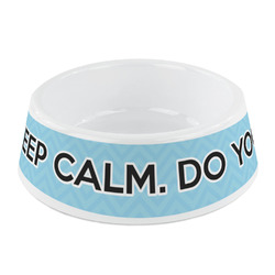 Keep Calm & Do Yoga Plastic Dog Bowl - Small