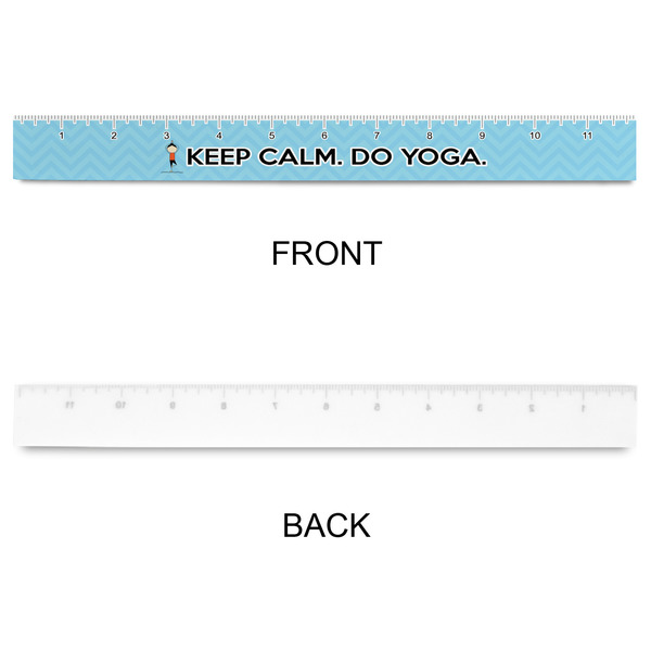 Keep Calm & Do Yoga Plastic Ruler - 12" - APPROVAL