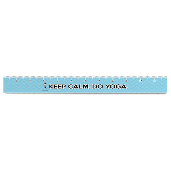 Keep Calm & Do Yoga Plastic Ruler - 12" - FRONT