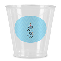 Keep Calm & Do Yoga Plastic Shot Glass
