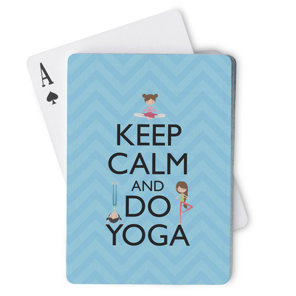 Custom Keep Calm & Do Yoga Playing Cards